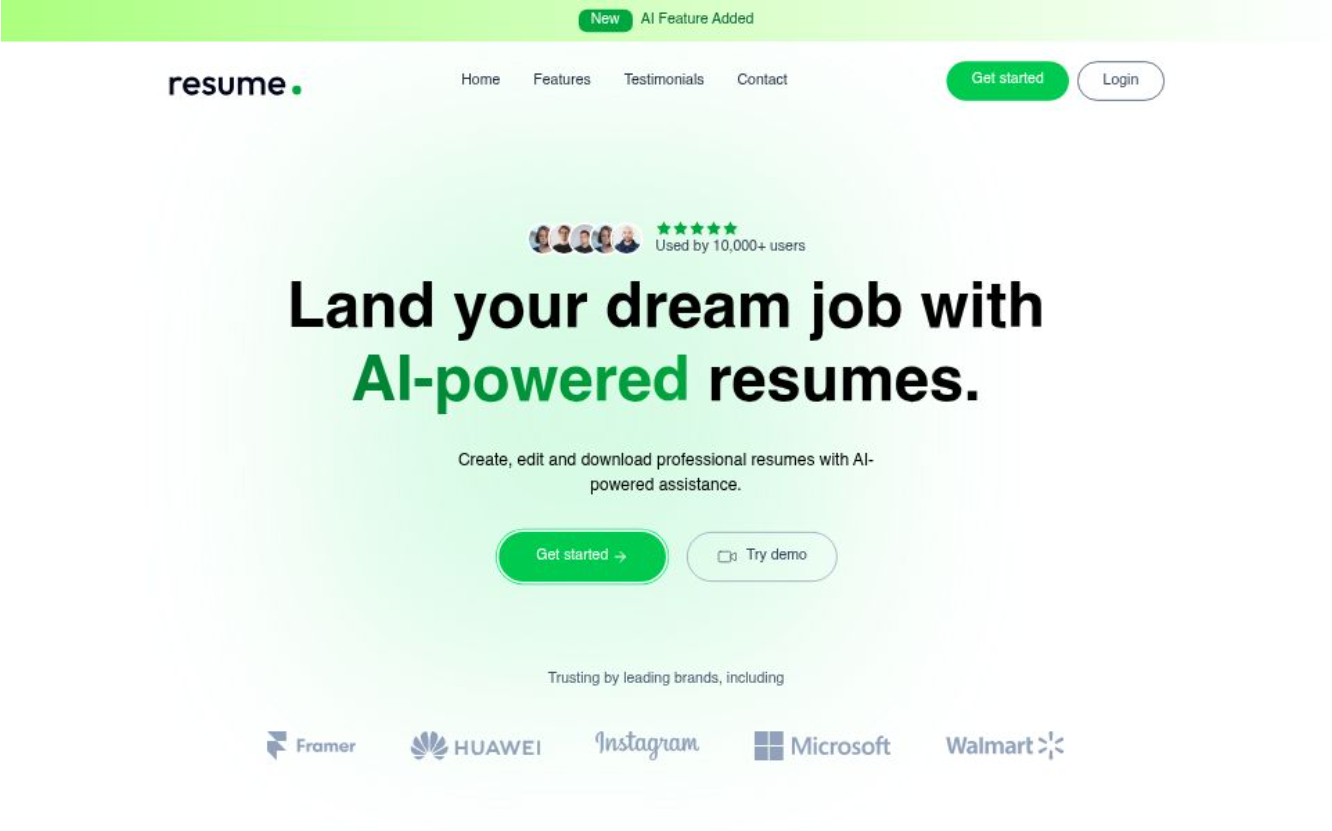 AI Powered Resume Builder
